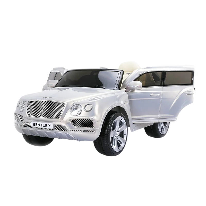 Amsham - Bentley Bentayga SUV Kids Ride-On Car With Remote 12V - Silver