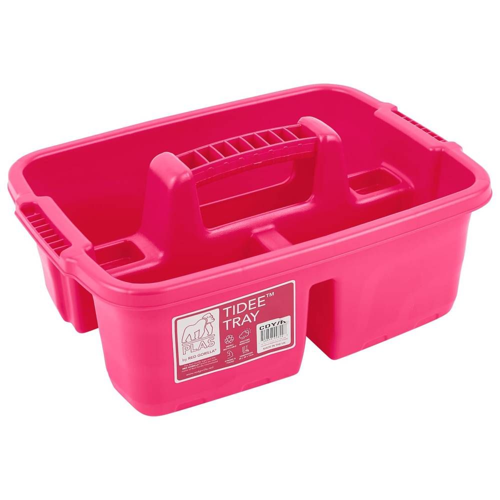 Red Gorilla - Plastic Tote Tray - Tide Tray Pink - 2 L