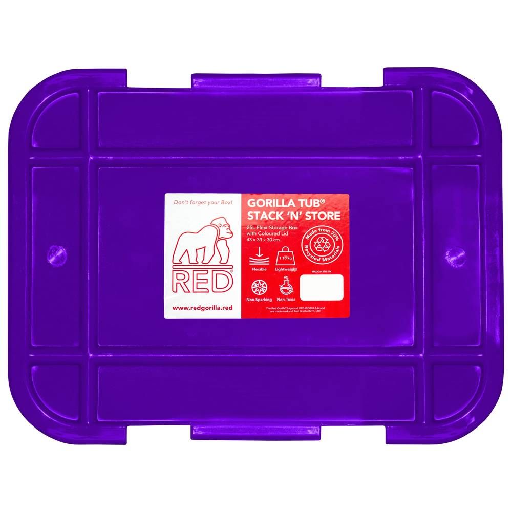 Red Gorilla - Stack N Store - Purple/Grey - 25 L