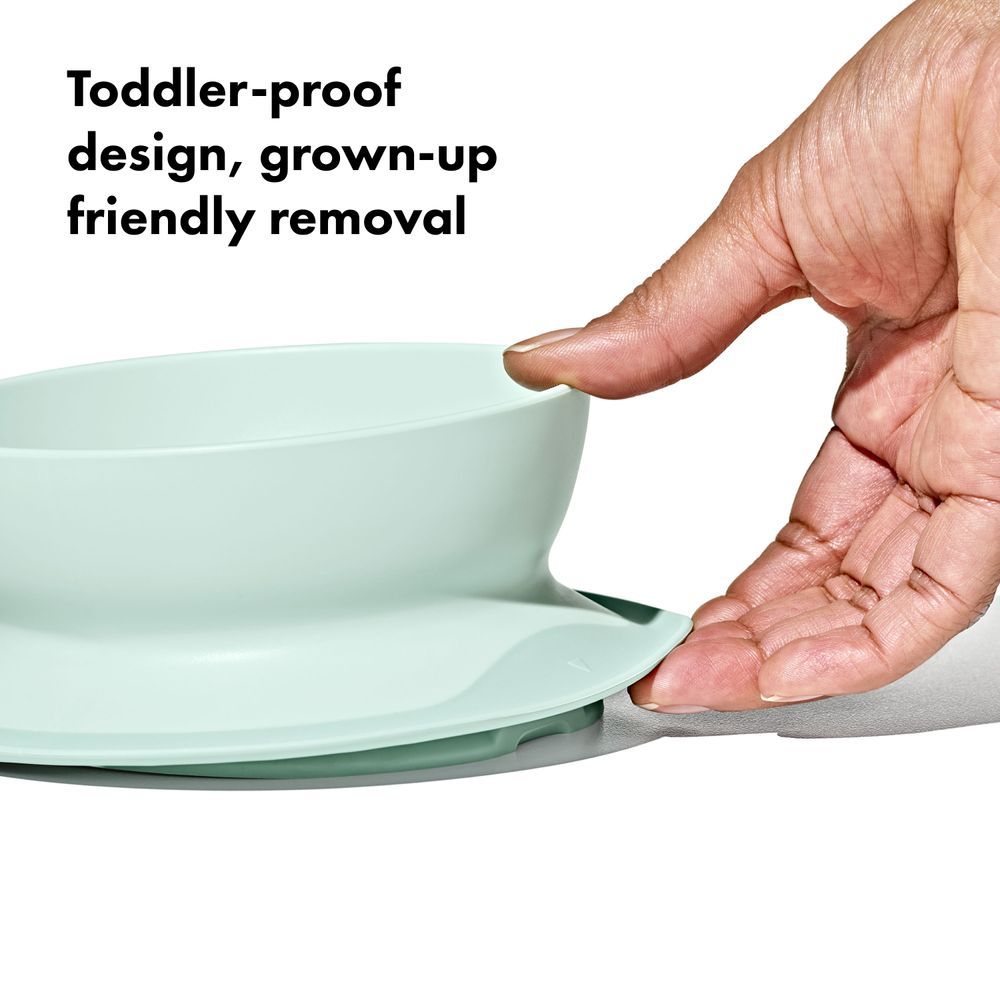 Oxo-Tot - Stick And Stay Suction Bowl - Opal