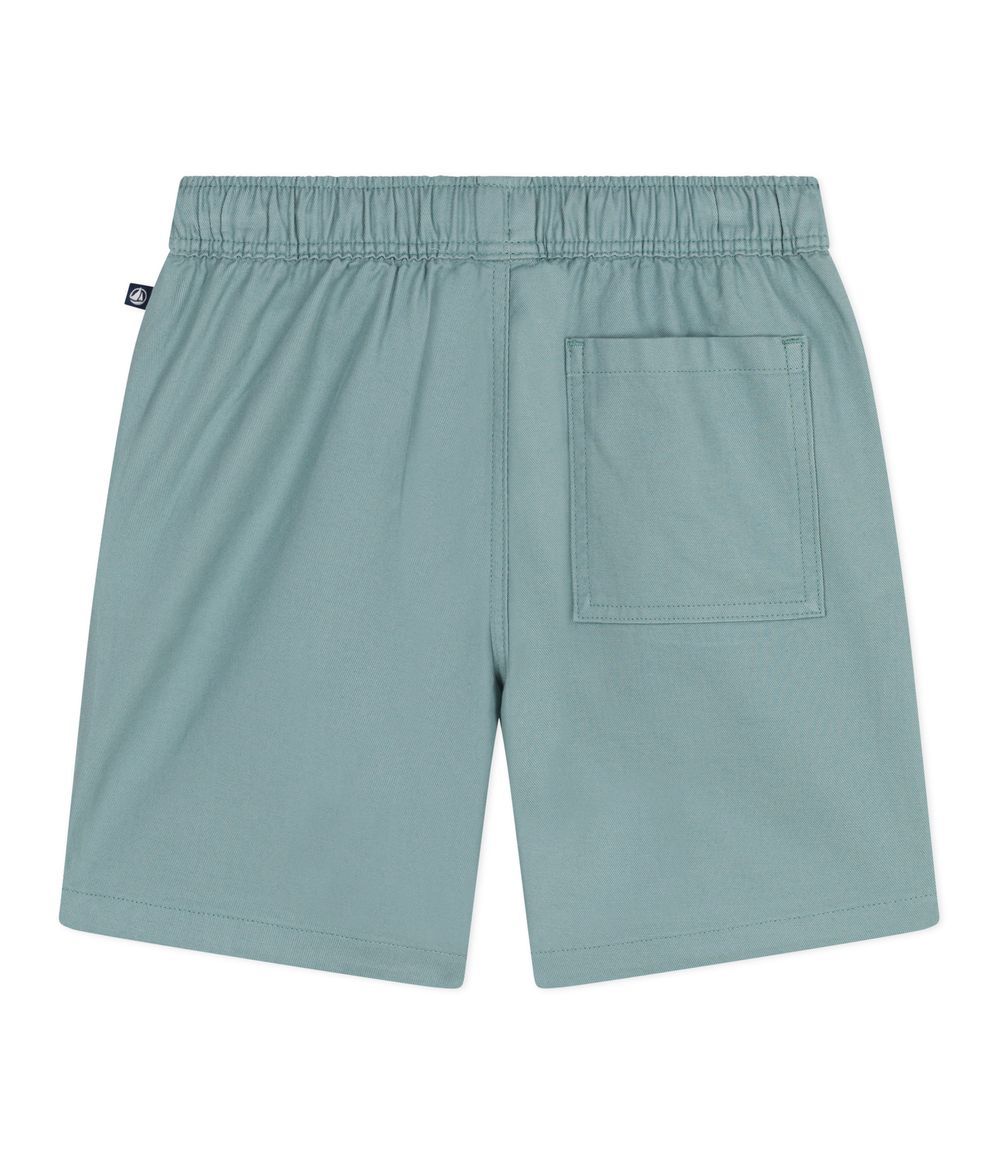 Petit Bateau - Kids Bermuda Shorts In Plain Cotton - Paul Green