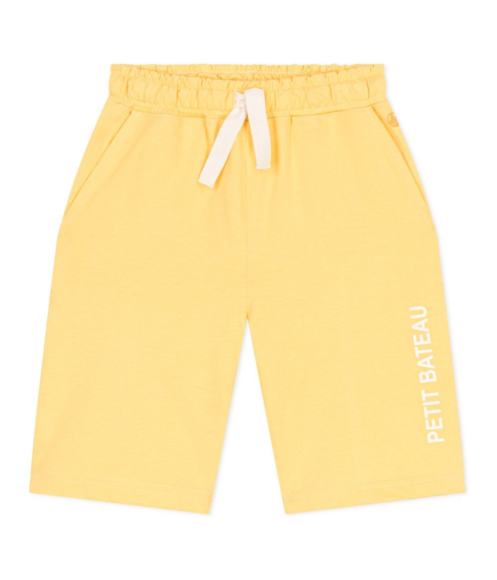 Petit Bateau - Kids Cotton Bermuda Shorts - Orge Yellow