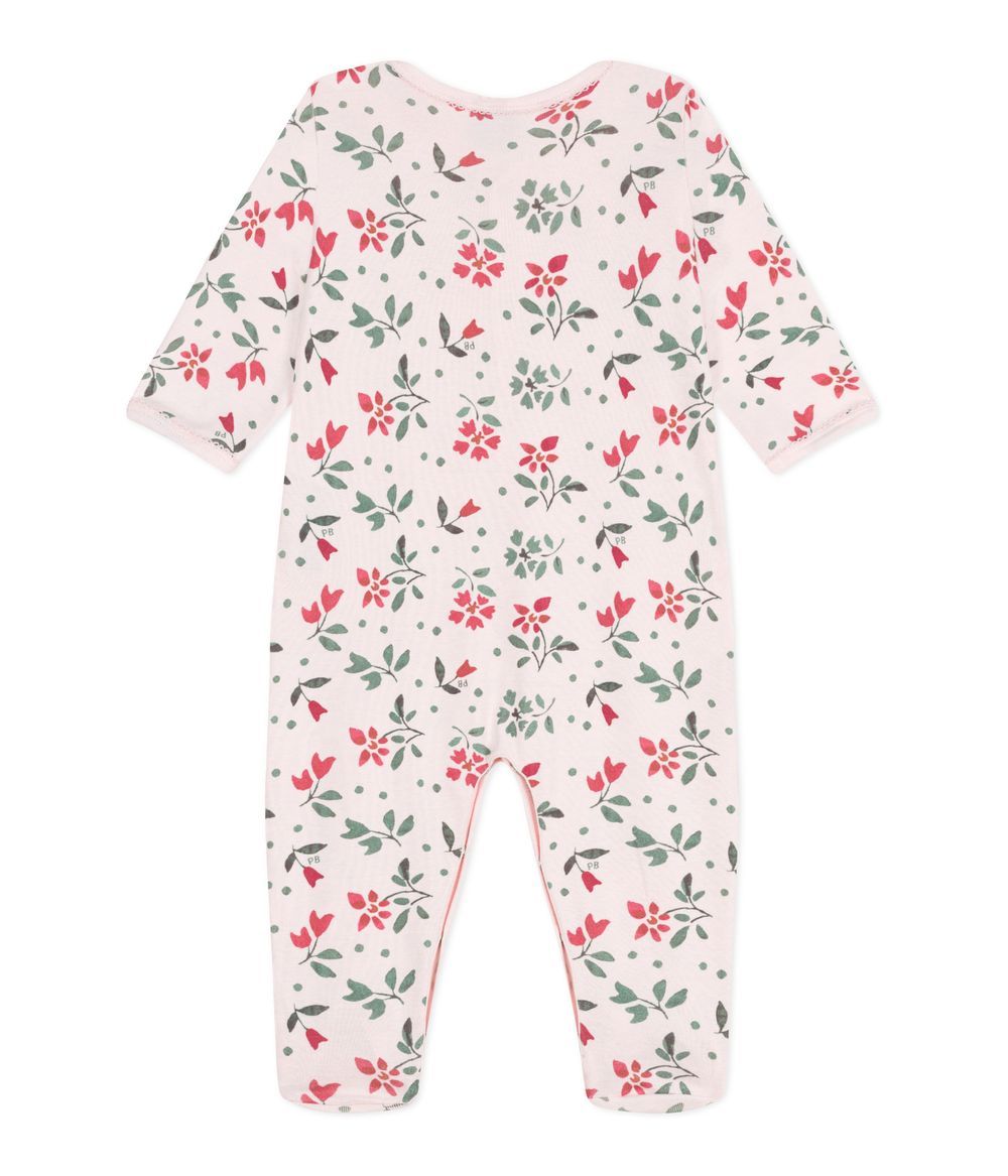 Petit Bateau - Baby Floral Cotton Pyjamas - Fleur/Pink