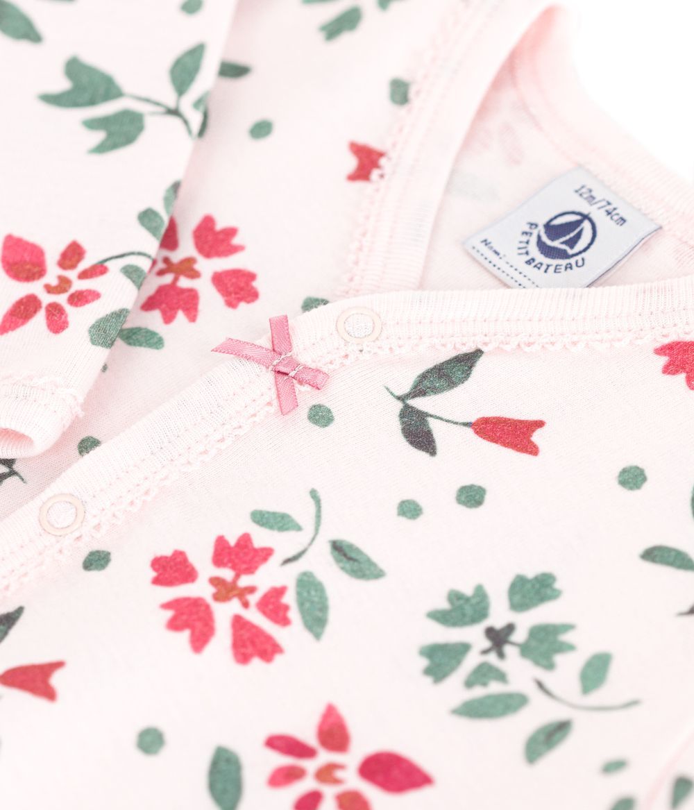 Petit Bateau - Baby Floral Cotton Pyjamas - Fleur/Pink