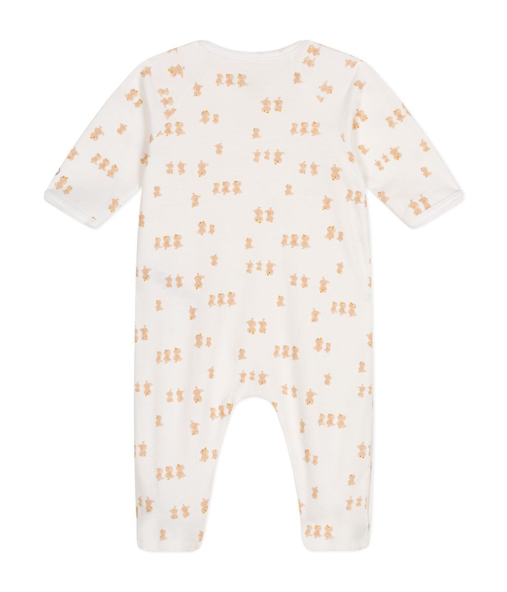 Petit Bateau - Baby Cotton Sleepsuit - Marshmallow White