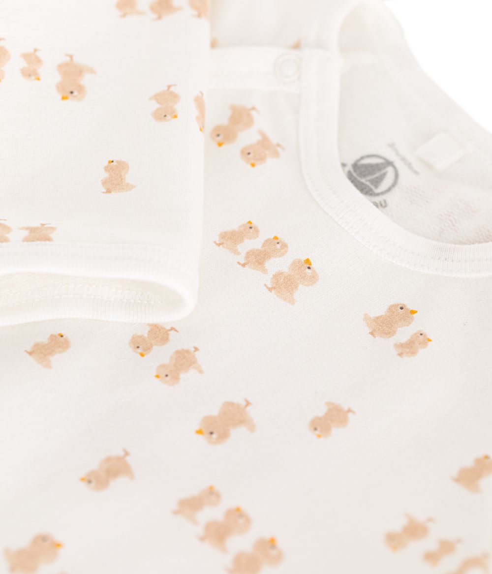 Petit Bateau - Babies' Fleece Pyjamas - Marshmallow White