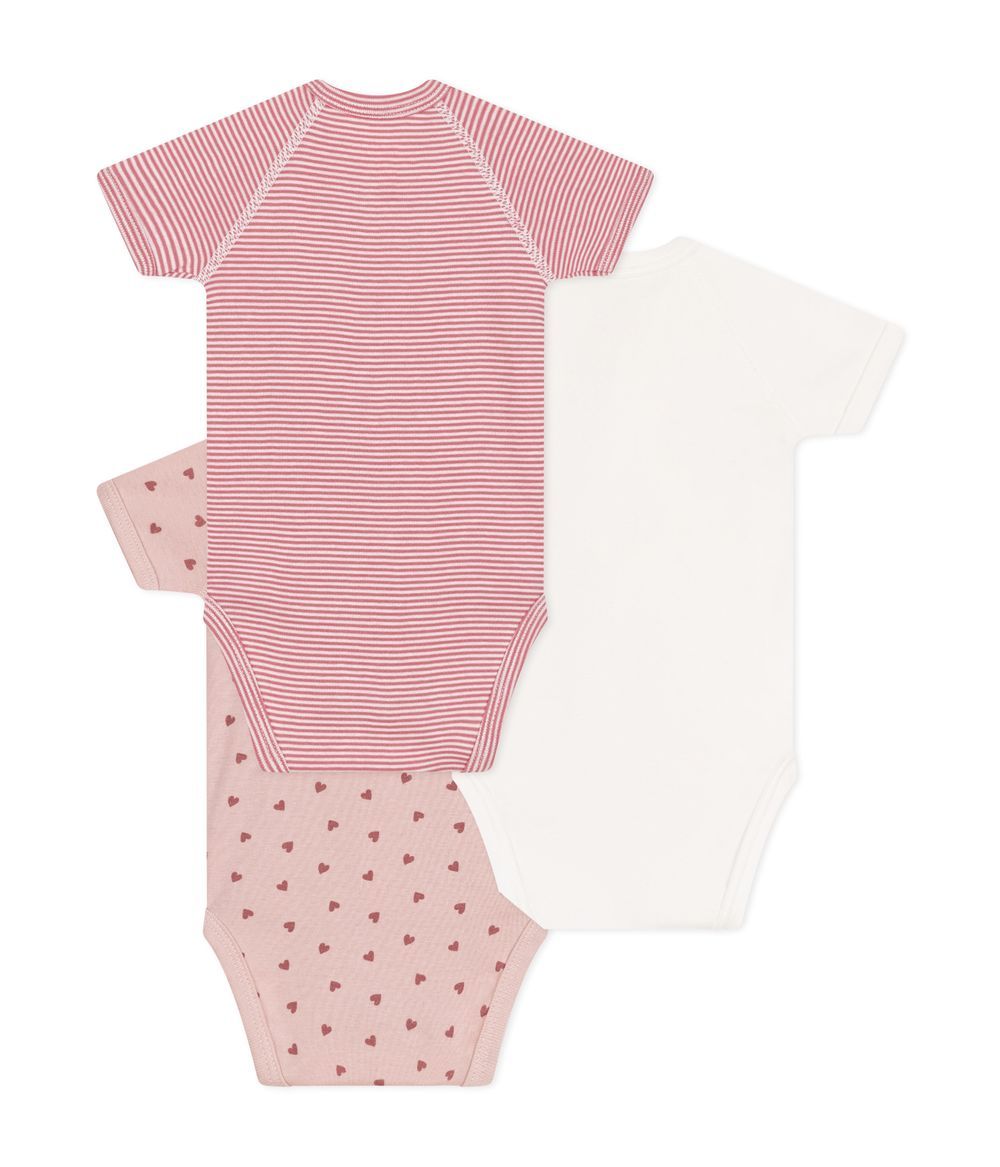 Petit Bateau - 3pc-Set - Short Sleeves Wrapover Bodysuit