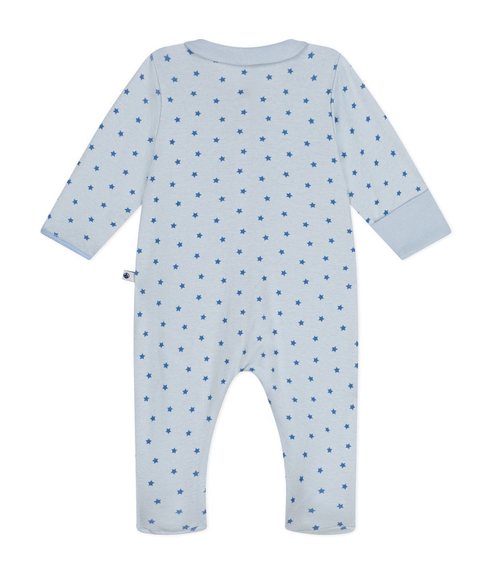 Petit Bateau - Babies' Printed Cotton Pyjamas - Gomme/Beach Blue