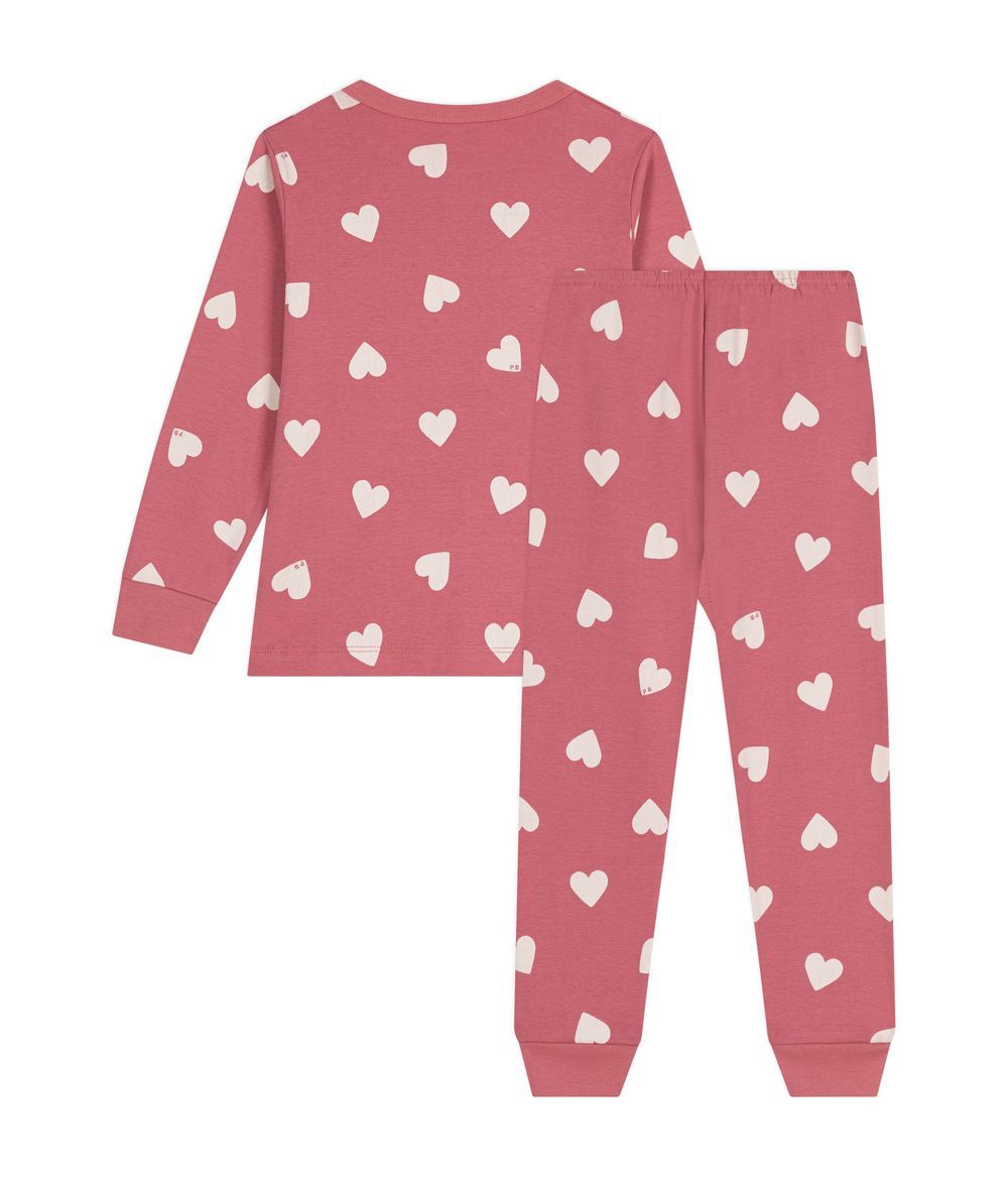 PETIT BATEAU - Girls' Long Pyjamas - Rosewood