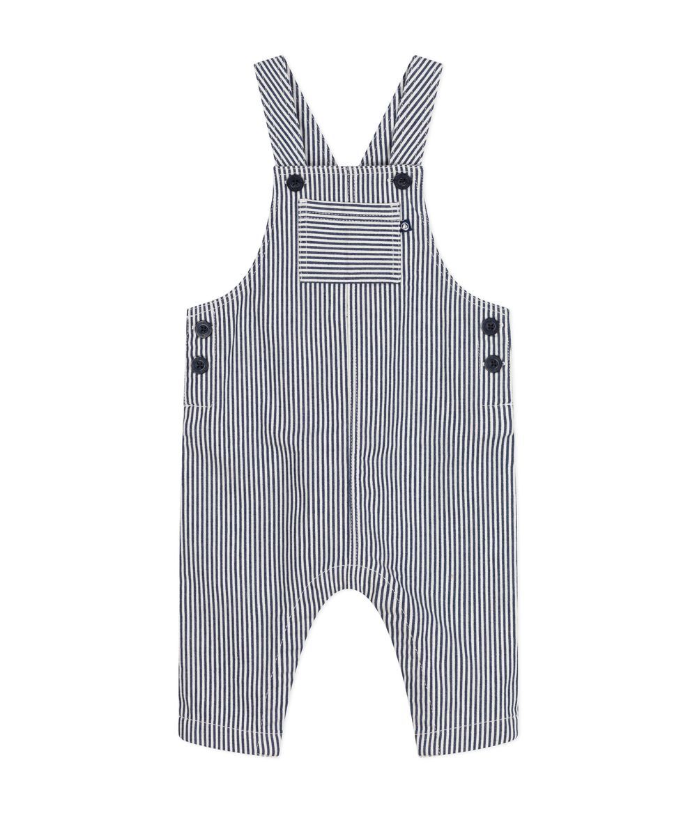 Petit Bateau - Baby's Long Canvas Dungarees