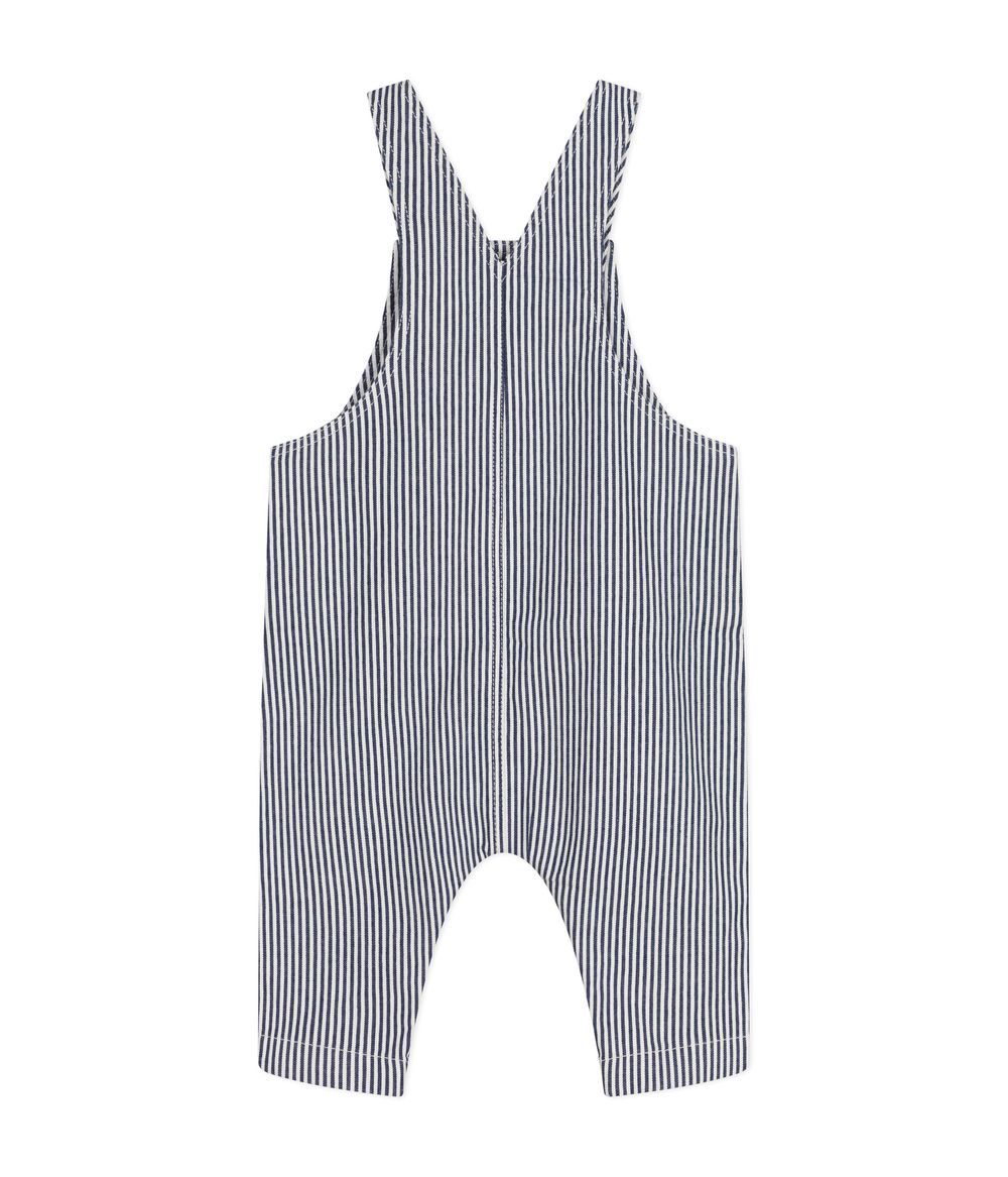 Petit Bateau - Baby's Long Canvas Dungarees