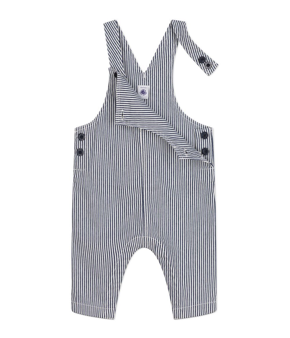 Petit Bateau - Baby's Long Canvas Dungarees