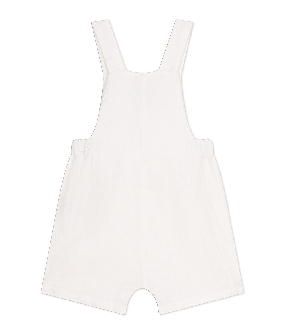 Petit Bateau - Babies' Short Linen Dungarees