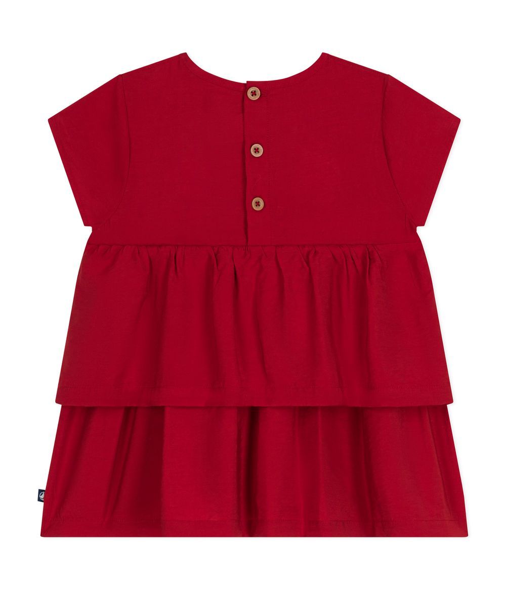 Petit Bateau - Babies' Short-Sleeved Dress - Aurora Red