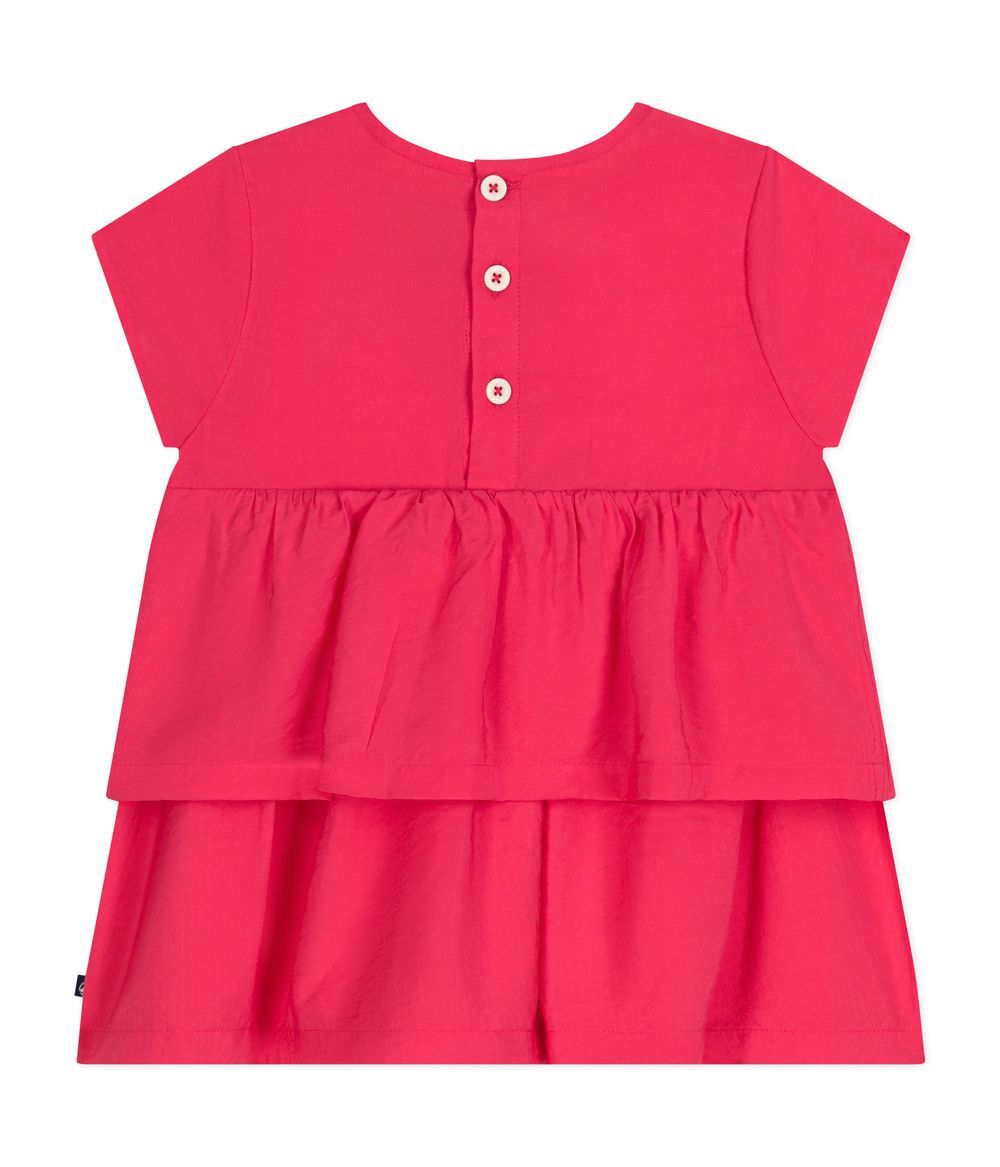 Petit Bateau - Babies' Short-Sleeved Dress - Gloss Pink