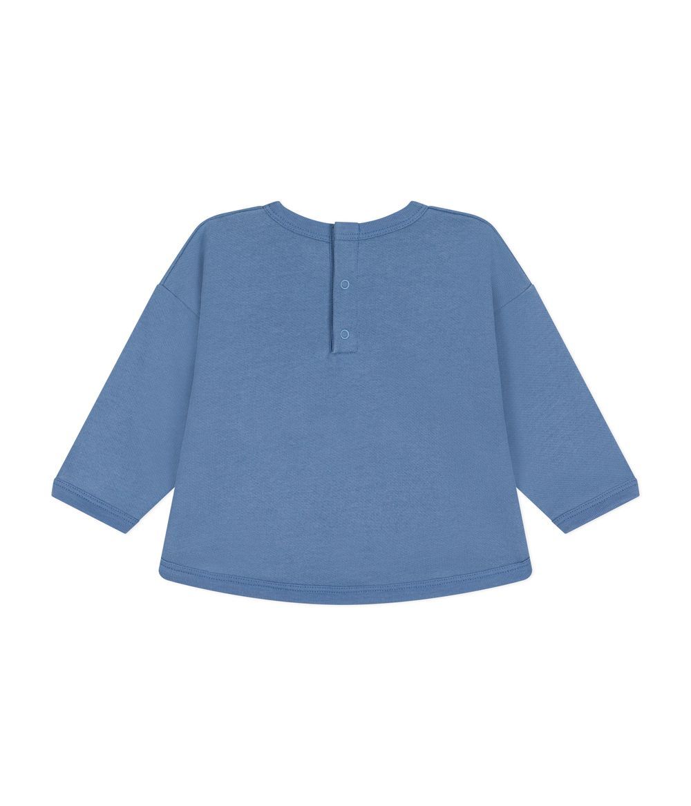 Petit Bateau - Babies' Fleece Sweatshirt - Beach Blue