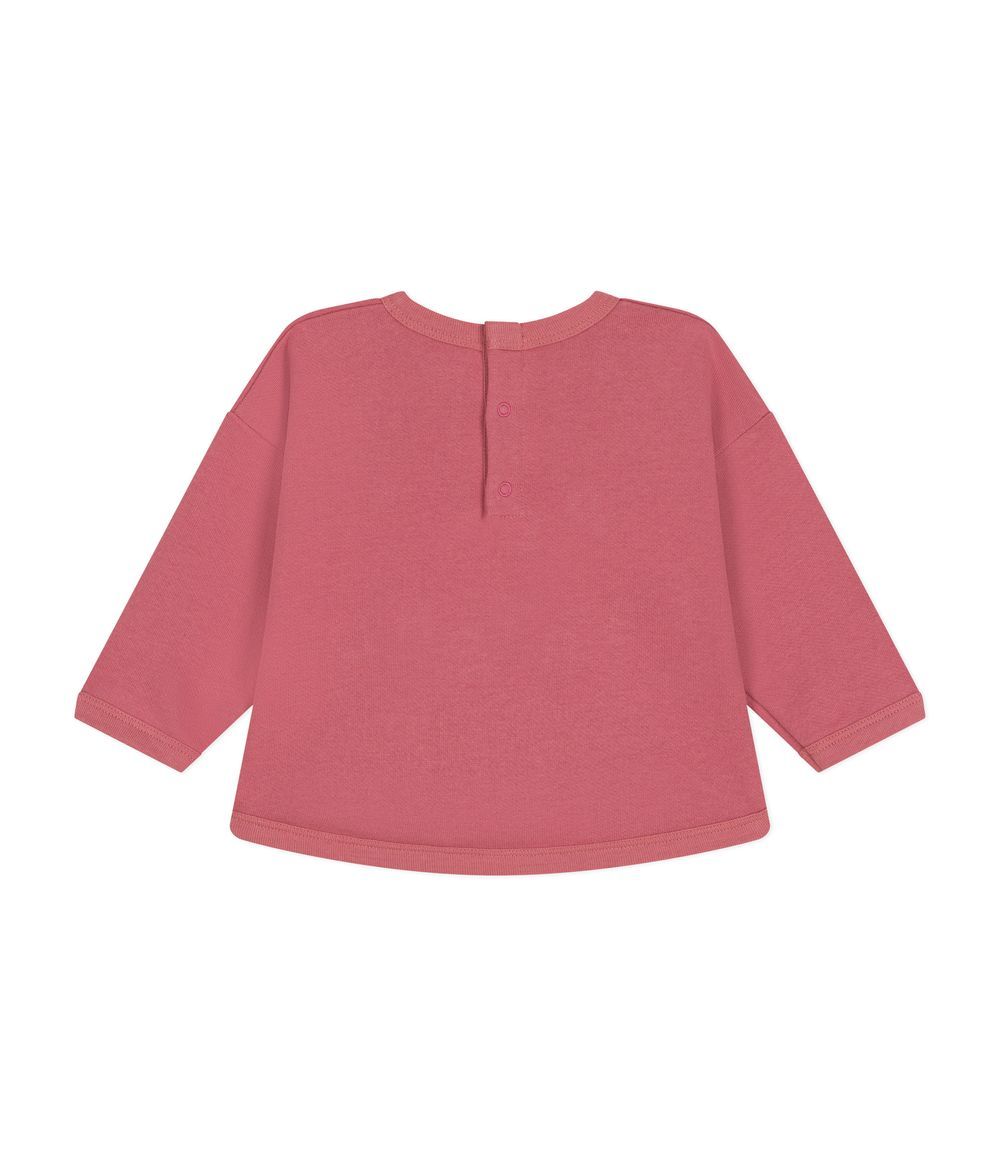 Petit Bateau - Babies' Fleece Sweatshirt - Rosewood Pink