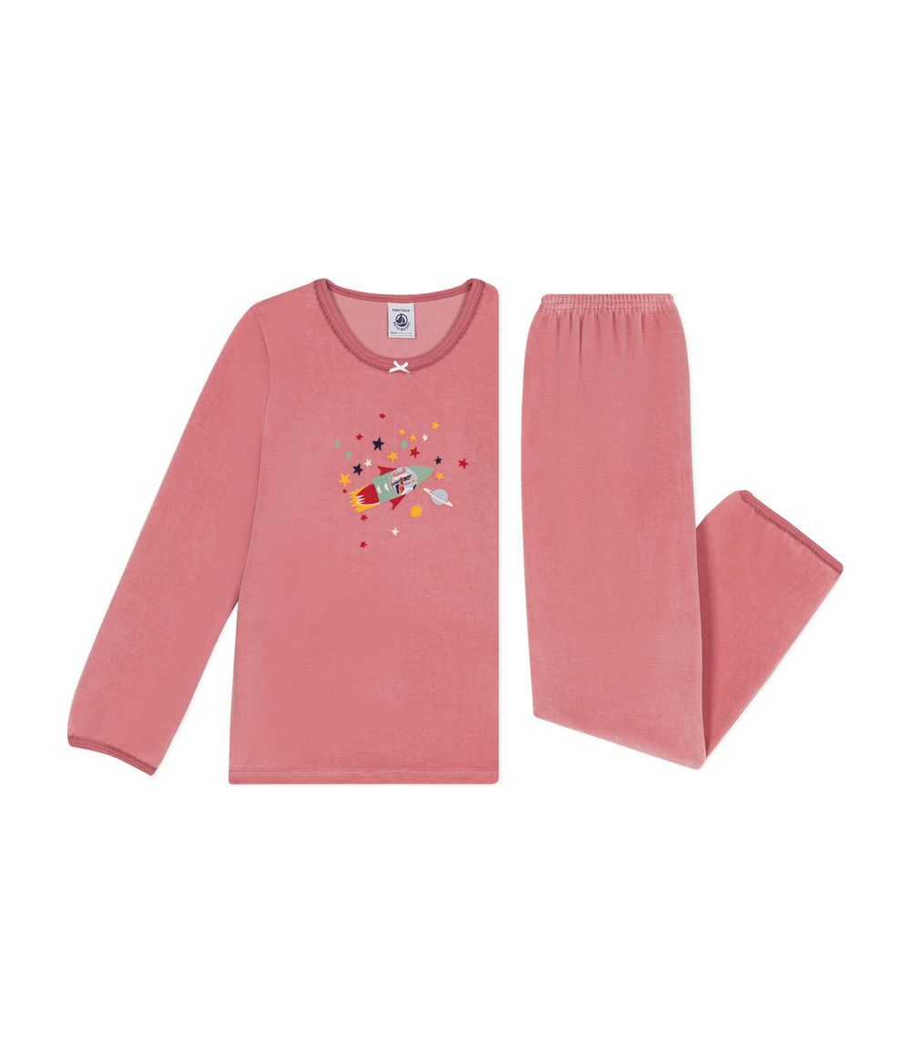 Petit Bateau - 2pc-Set - Cotton Pyjama - Rosewood Pink