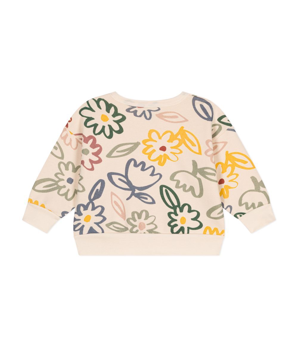 Petit Bateau - Babies' Fleece Sweatshirt - Avalanche White