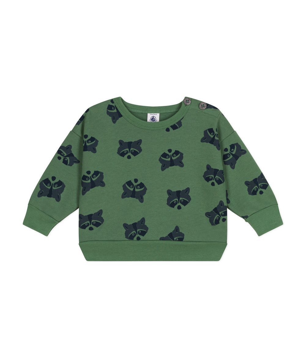 Petit Bateau - Babies' Fleece Sweatshirt - Palmeraie