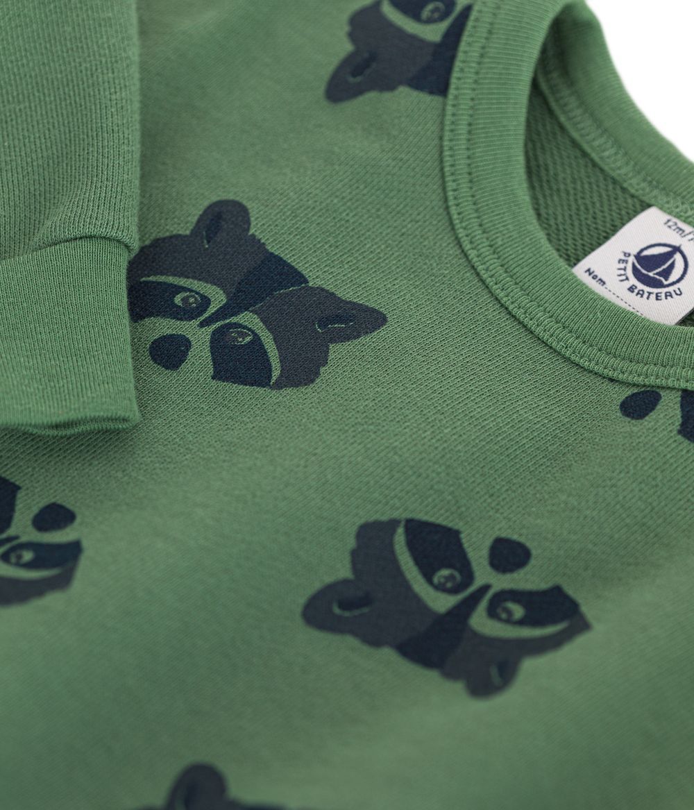 Petit Bateau - Babies' Fleece Sweatshirt - Palmeraie