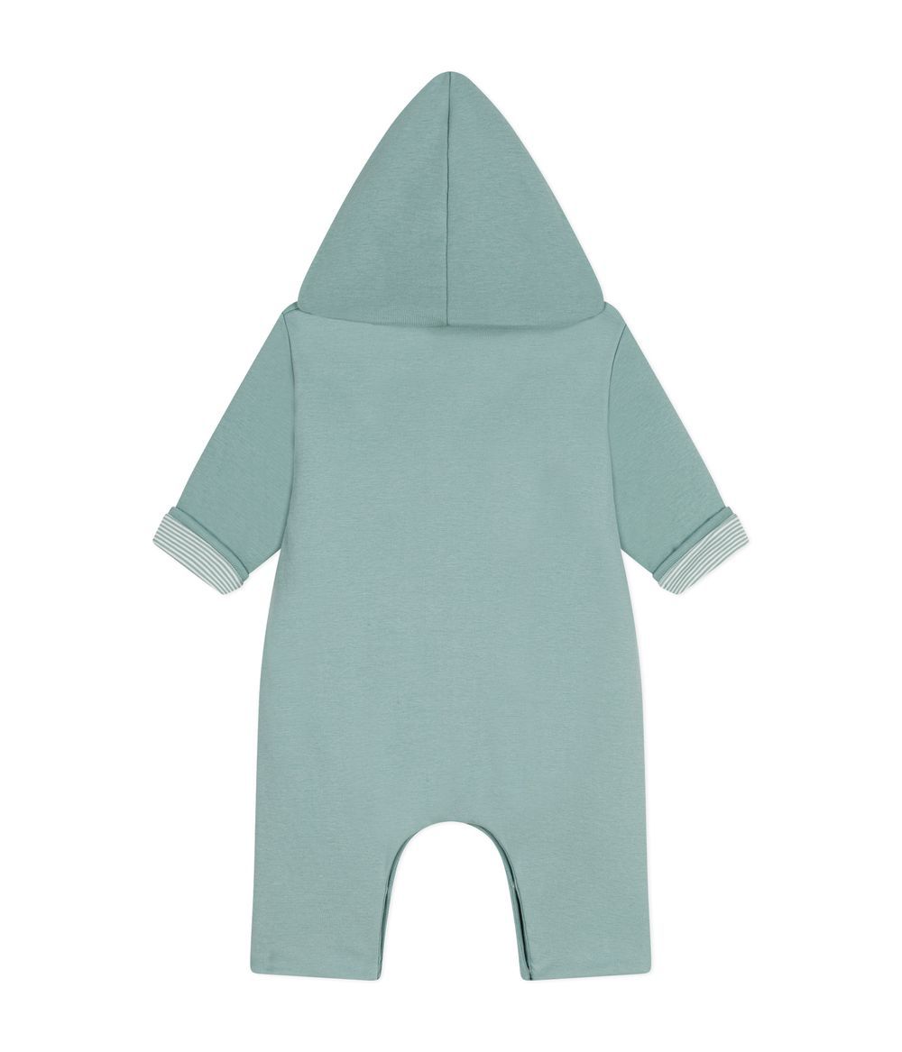 Petit Bateau - Babies' Padded Hooded Cotton Jumpsuit - Paul Green