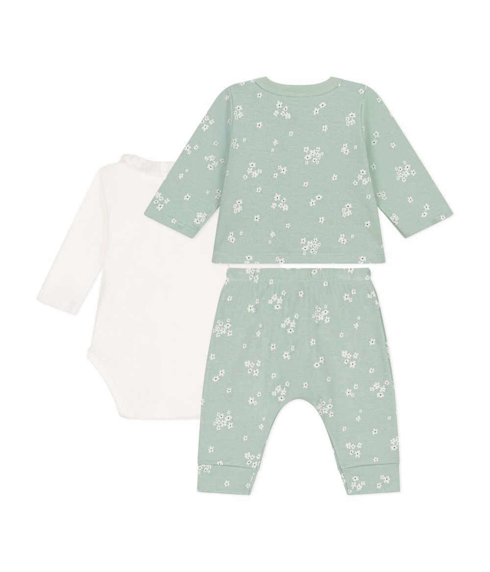 Petit Bateau - Babies' Three-Piece Tube Knit Set