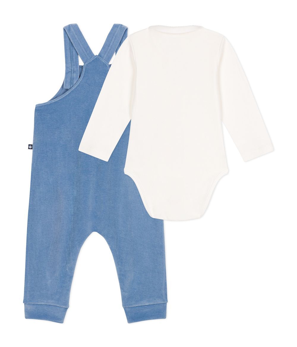 Petit Bateau - Babies' Corduroy Dungaree Set