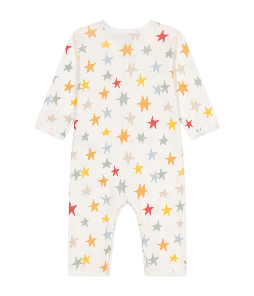 Petit Bateau - Babies' Christmas Print Footless Cotton Pyjamas