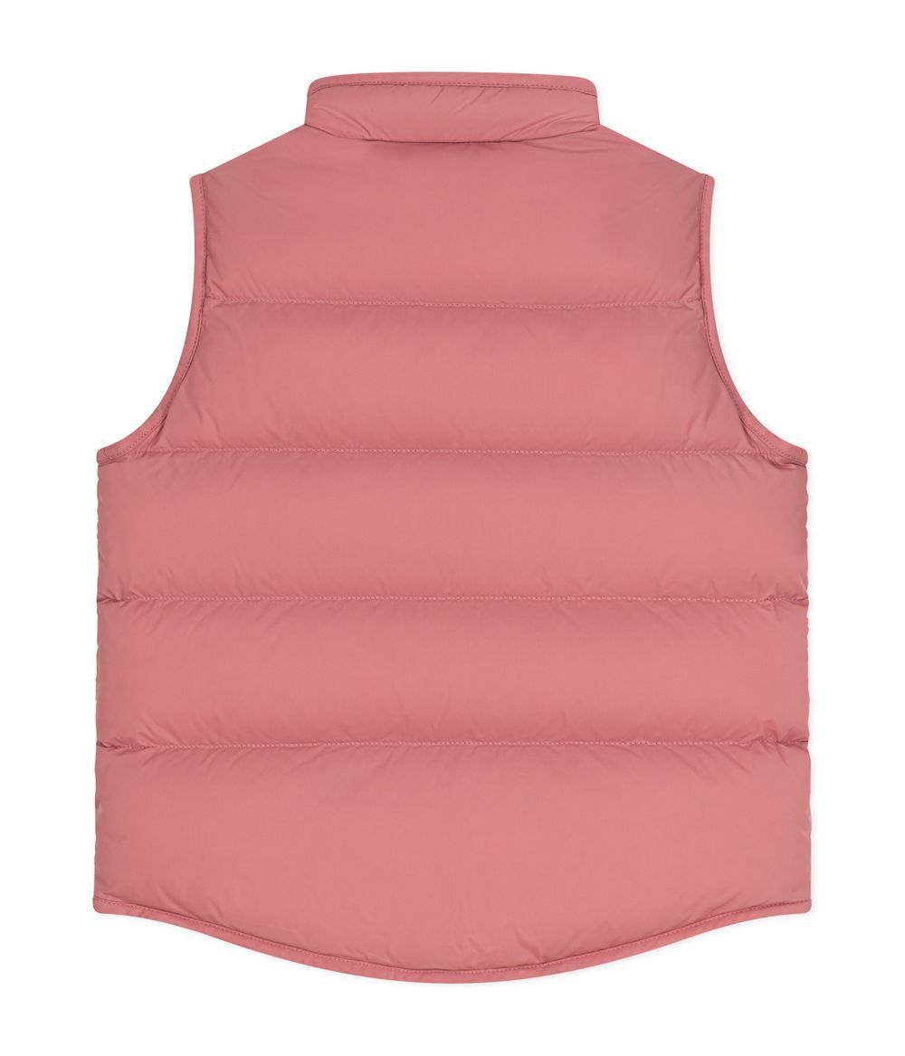 PETIT BATEAU - Childrens' Sleeveless Quilted Padded Jackets - Rosewood Pink