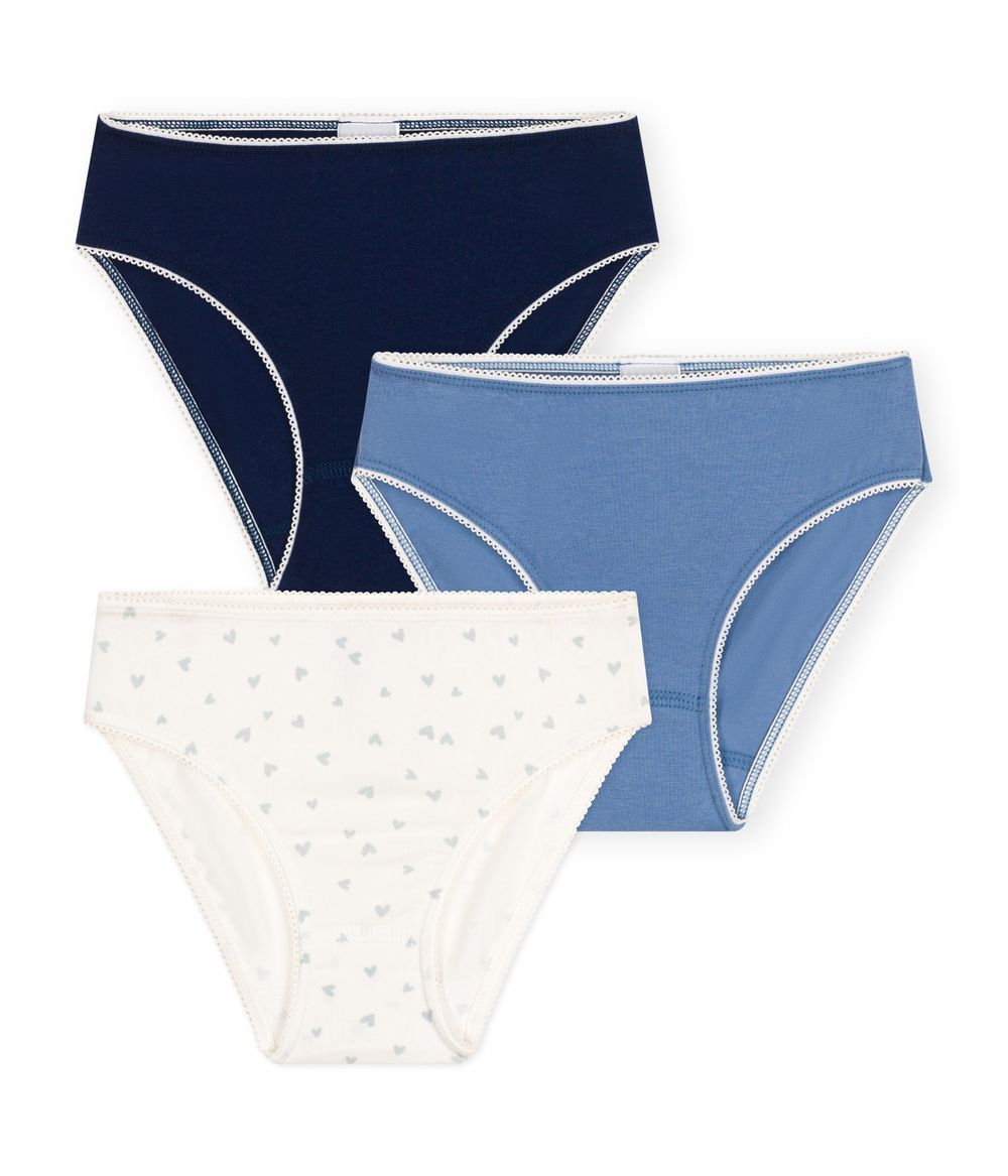 PETIT BATEAU - Girls' Knickers Pack Of 3 - Set 1