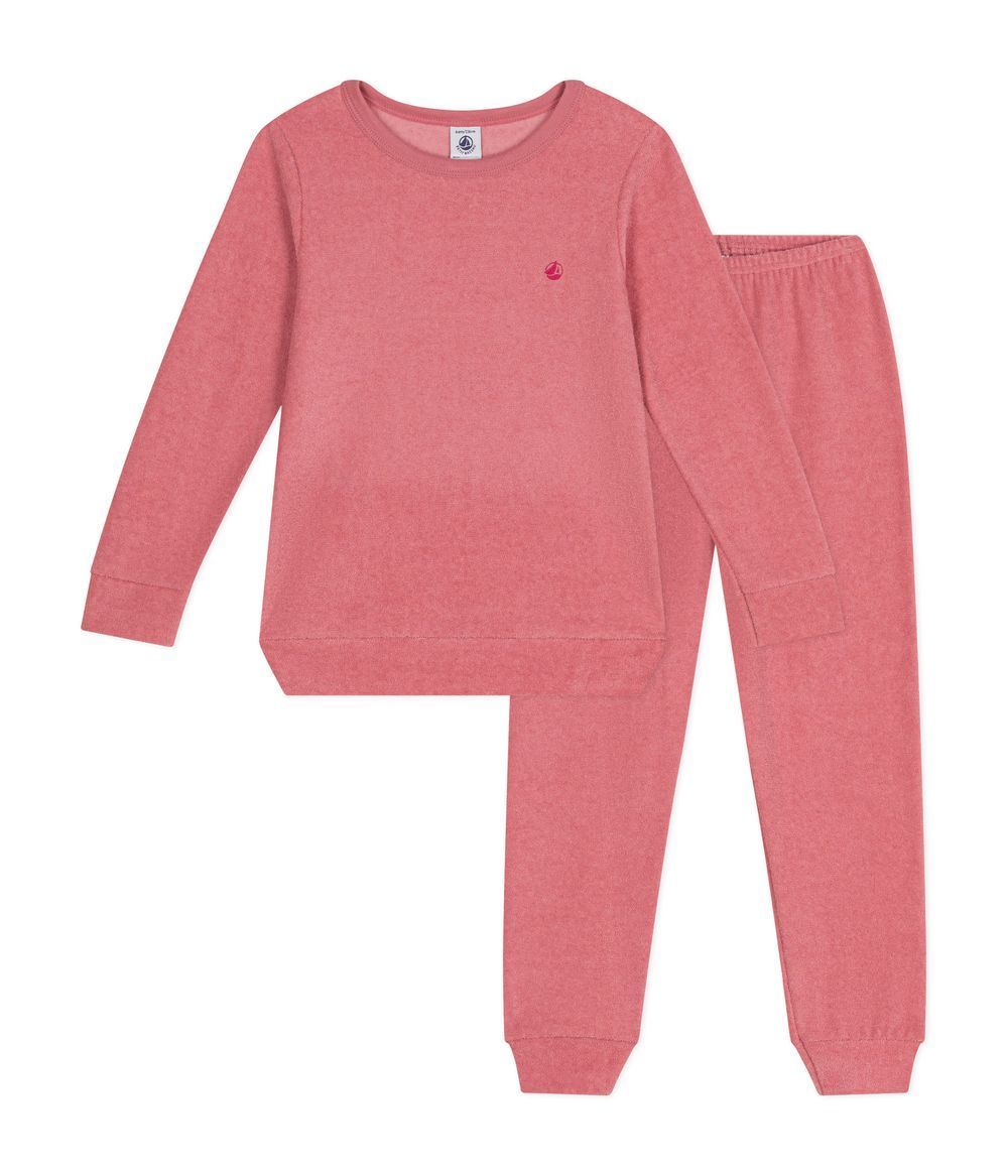 Petit Bateau - 2pc-Set - Solid Pyjama - Rosewood Pink