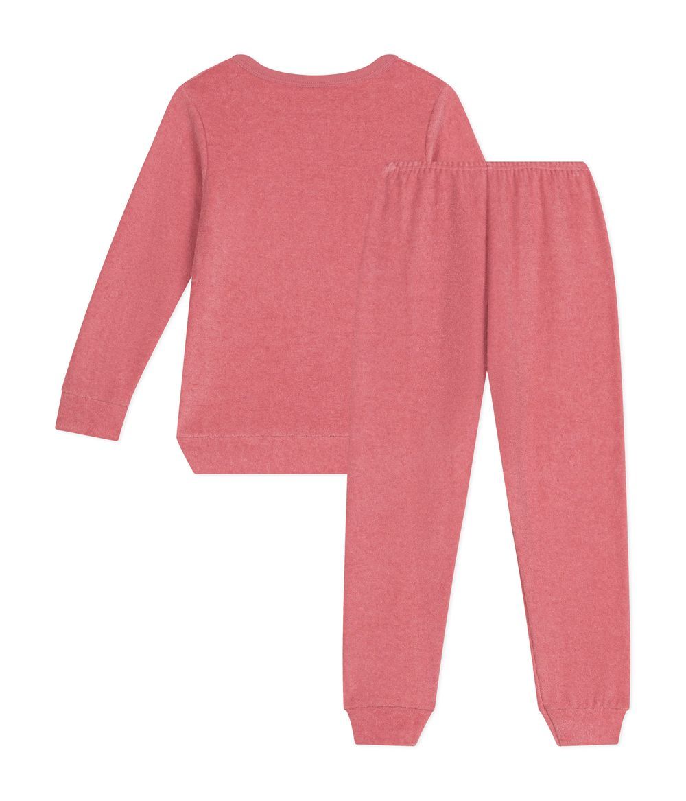 Petit Bateau - 2pc-Set - Solid Pyjama - Rosewood Pink