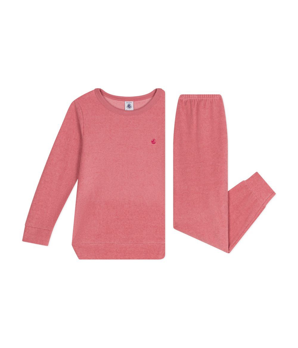 Petit Bateau - 2pc-Set - Solid Pyjama - Rosewood Pink