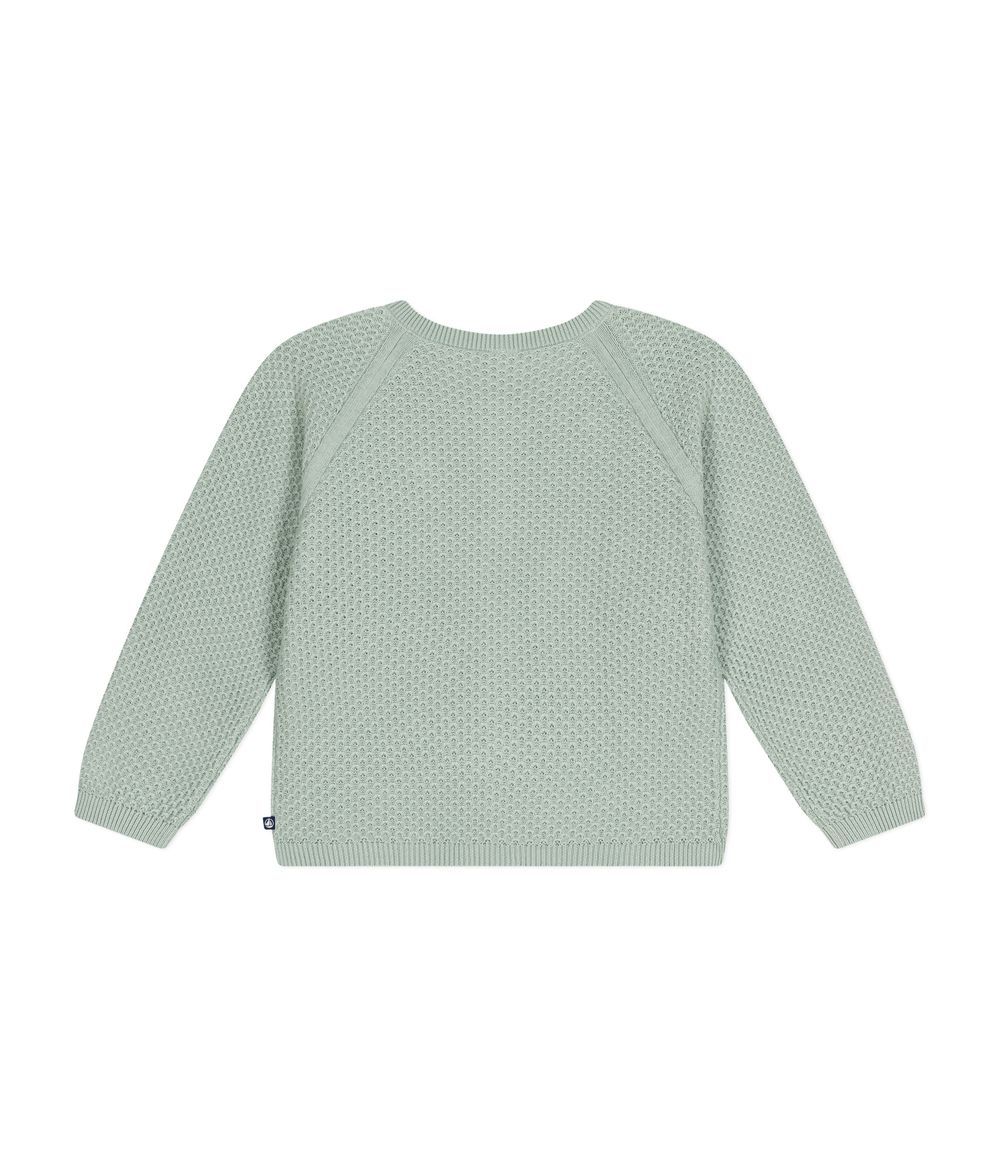 PETIT BATEAU - Girls' Cotton Cardigans - Herbier Green