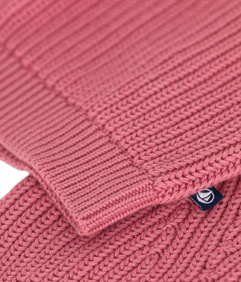 PETIT BATEAU - Little Girls' Cotton Cardigan - Rosewood Pink