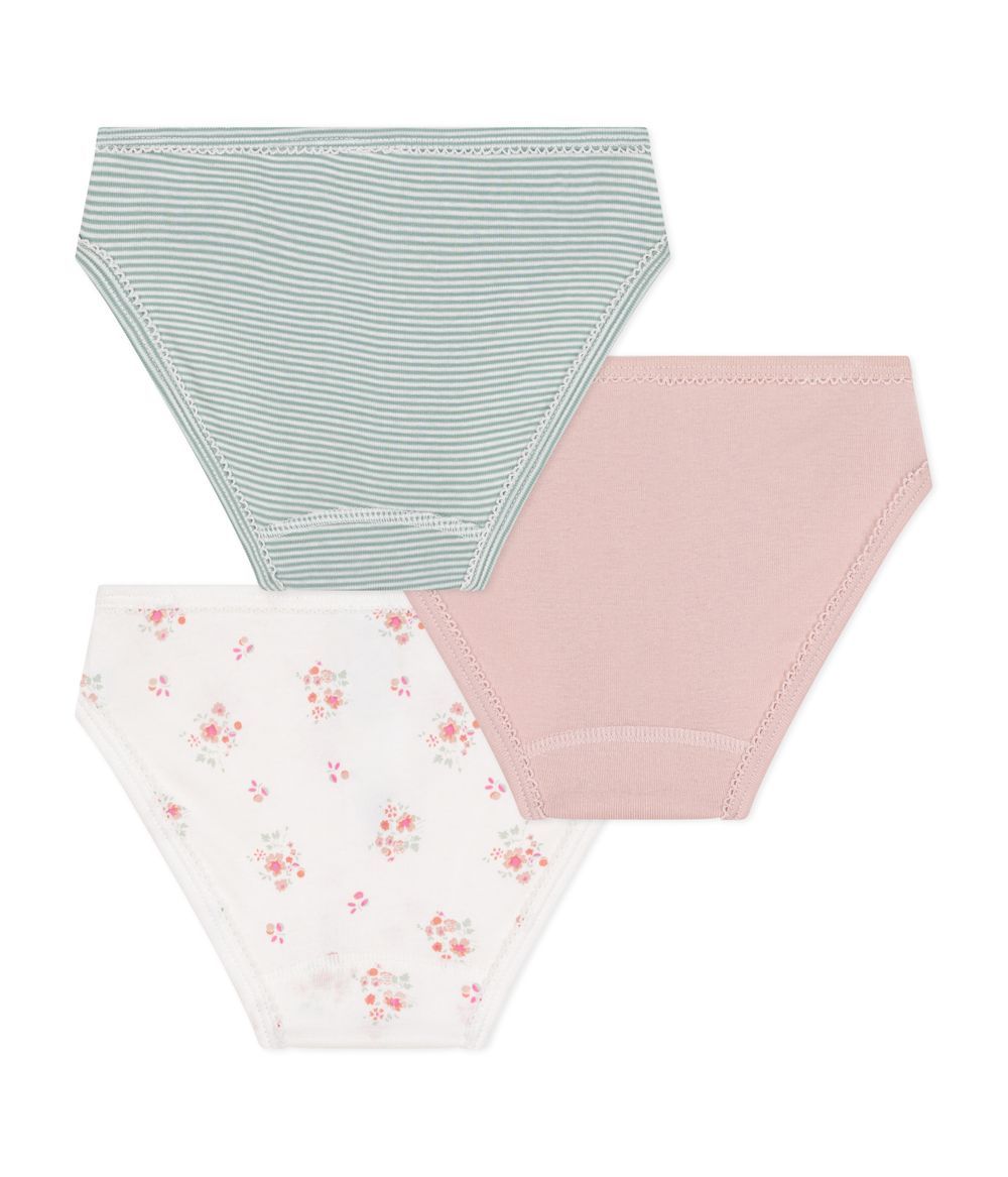 Petit Bateau - 3pc-Set - Girls Cotton Briefs