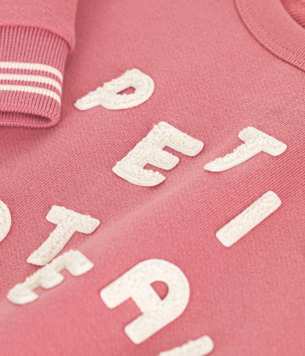 Petit Bateau - Girls Cotton Sweatshirt - Rosewood Pink