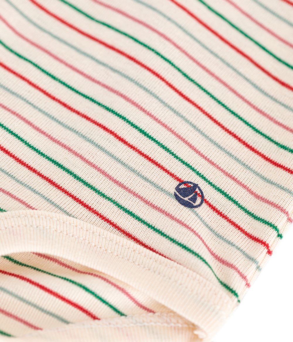 Petit Bateau - Babies' Long-Sleeved Rollneck Cotton Bodysuit - Avalanche