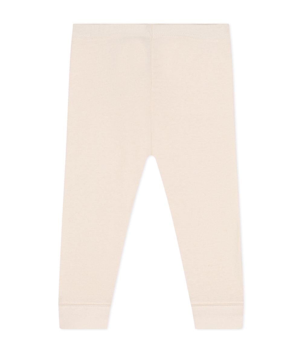 Petit Bateau - Babies Cotton Leggings - Beige