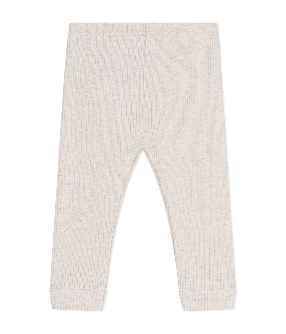 Petit Bateau - Babies' Cotton Leggings - Montelimar Chine Beige