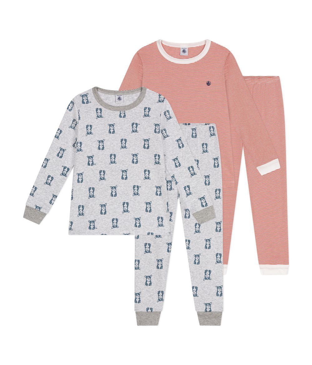 Petit Bateau - Cotton Pyjamas - 2 Sets - 4 Pcs