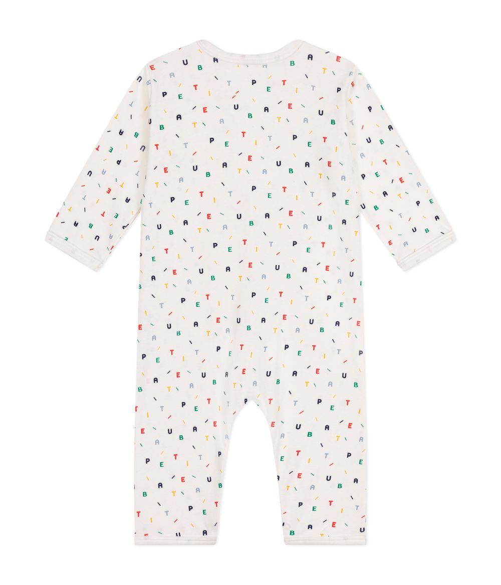 Petit Bateau - Footless Cotton Sleepsuit - Marshmallow White