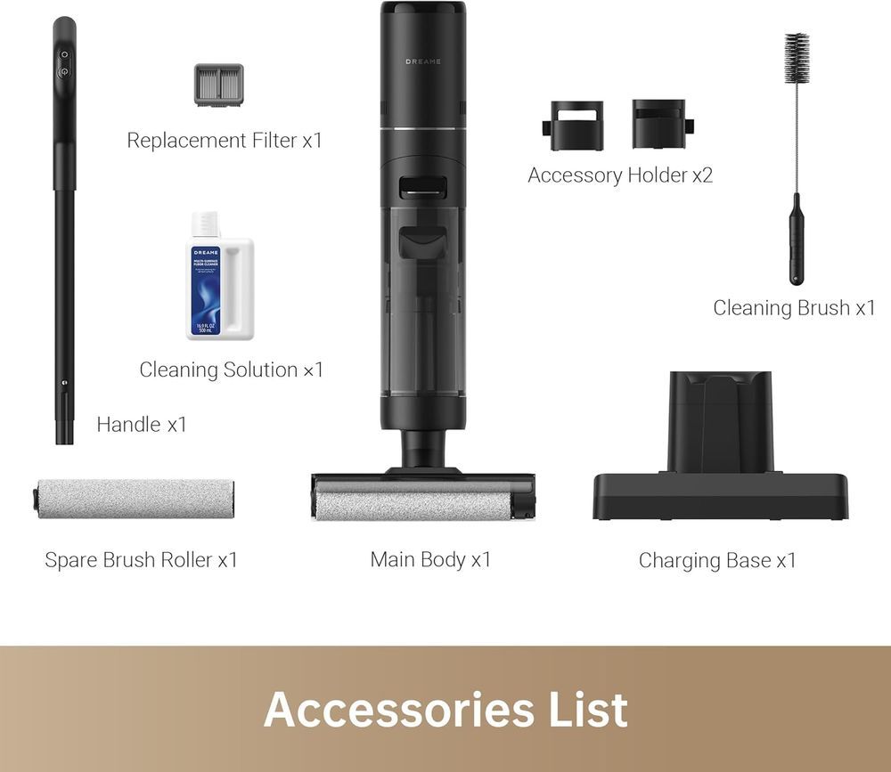 Dreame - H12S AE Wet Dry Cordless Vacuum Cleaner - Black