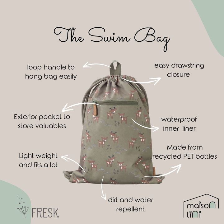 Fresk - Swim Bag - Deer - Olive