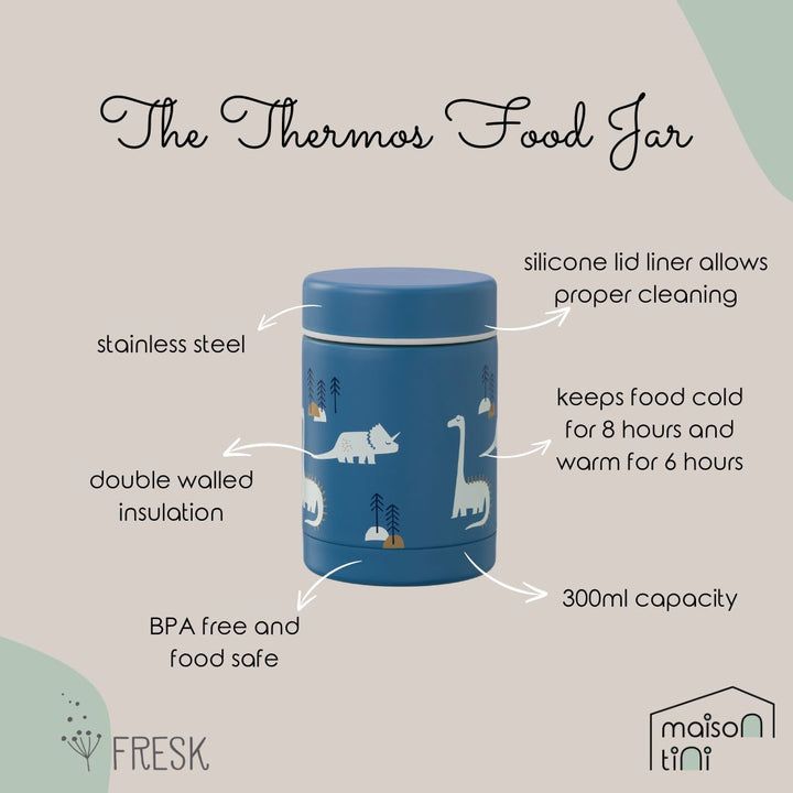 Fresk - Thermos Food Jar - Dino - 300 ml