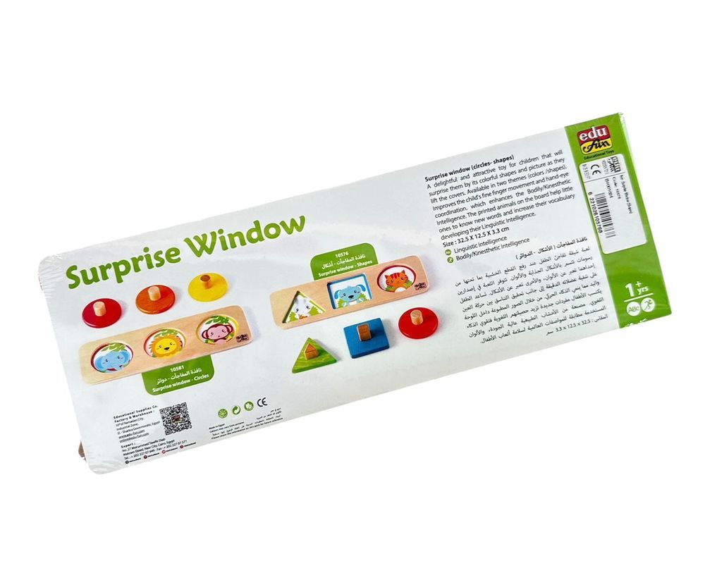 Edu Fun - Surprise Window Toy - Shapes - 4 Pcs