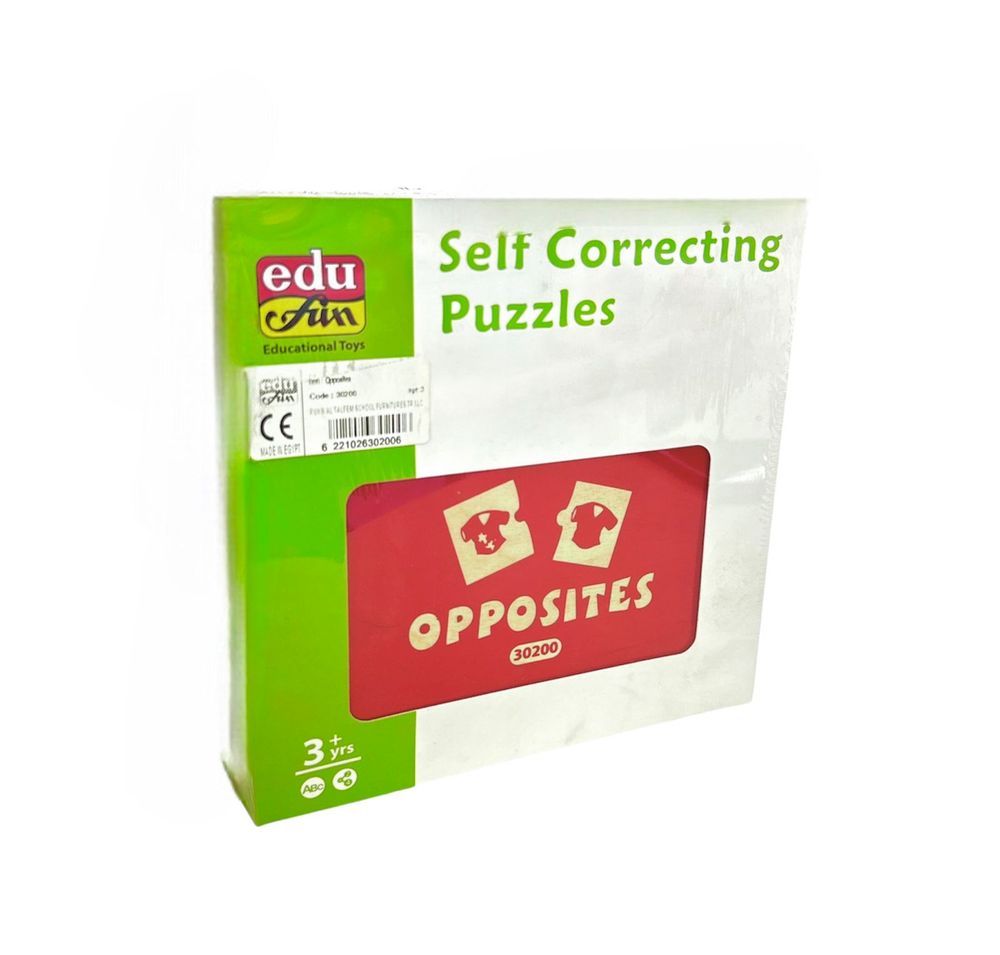 Edu Fun - Self Correcting Puzzles - Opposites