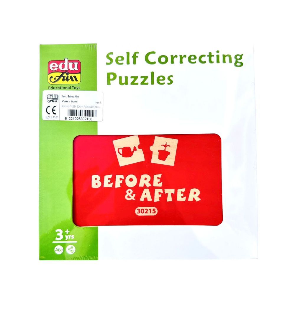 Edu Fun - Self Correcting Puzzles - Before & After