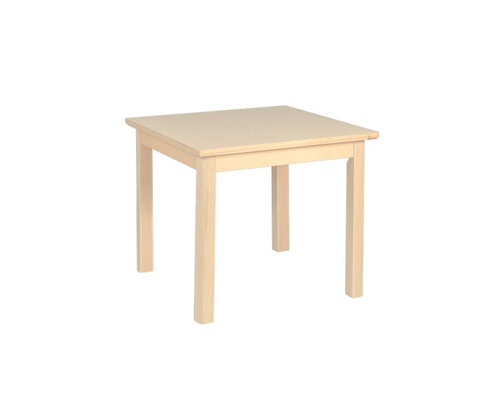 Edu Fun - Elegance Square Table With 4 Legs - Woody - 46 cm